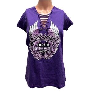 Woman’s Large Biketoberfest 30th Anniversary 2022 Top New With Tags